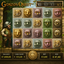 Yoyo Casino - Gonzo's Quest Slot Game - NetEnt